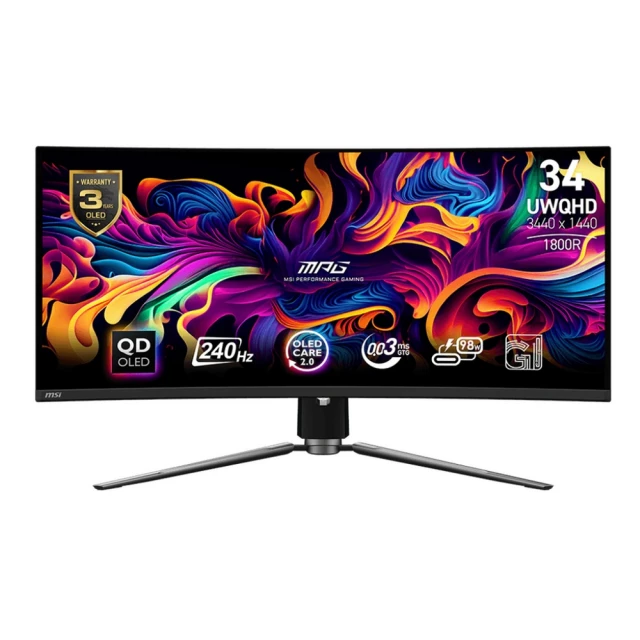 【MSI 微星】MPG 341CQPX QD-OLED 34吋 曲面螢幕『高雄程傑電腦』 歷史價格詳細信息