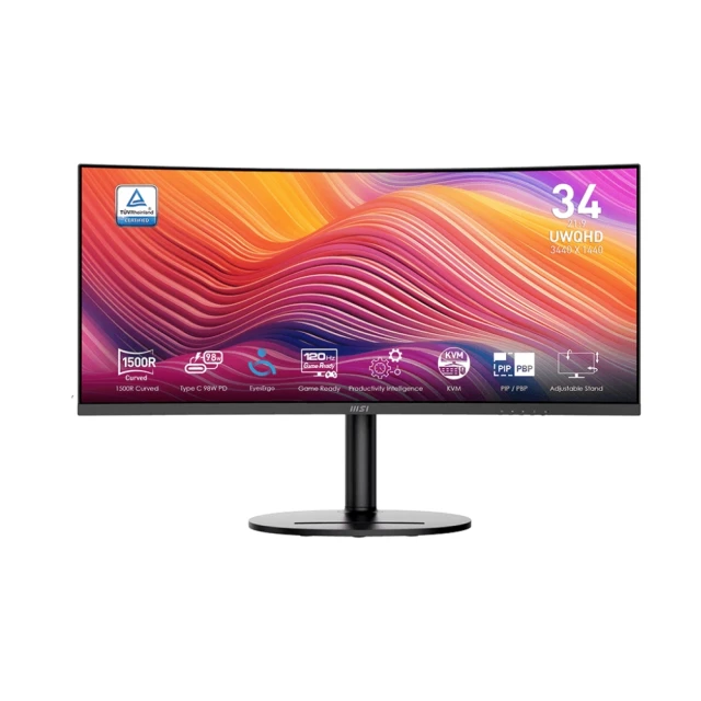 【MSI 微星】Modern MD342CQPW 34型 VA UWQHD 120Hz 美型曲面螢幕(Type-C/內建喇叭/TUV護眼/白色) 歷史價格詳細信息