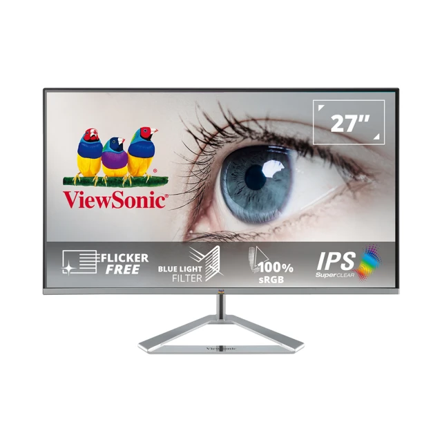 【ViewSonic 優派】VX2776-SH 27型 IPS 護眼電腦螢幕(4ms) 歷史價格詳細信息