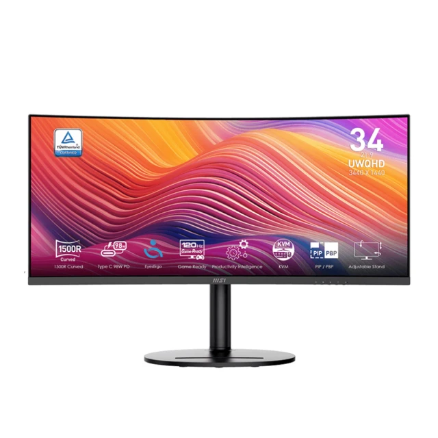 【MSI 微星】Modern MD342CQPW 34型 VA UWQHD 120Hz 美型曲面螢幕(Type-C/內建喇叭/TUV護眼/白色) 歷史價格詳細信息