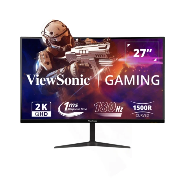 【ViewSonic 優派】VX2718-2KPC-mhd 27型 VA 2K  180Hz 曲面電競螢幕(1500R/內建喇叭//FreeSync/1ms) 歷史價格詳細信息