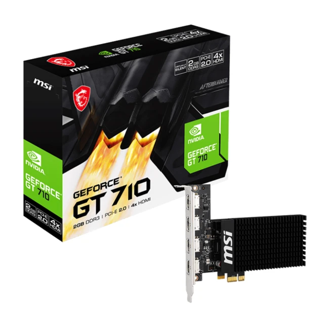 MSI微星 GT710 2GD3H LP 顯示卡【長14.6cm】靜音版/原價屋 歷史價格詳細信息
