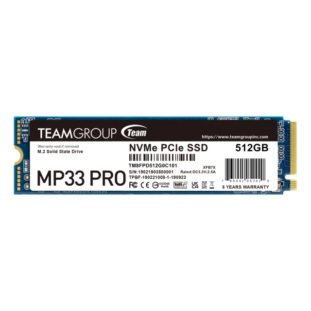 TEAM 十銓 MP33 PRO M.2 PCIe 512G 1TB 2TB SSD 固態硬碟 歷史價格詳細信息