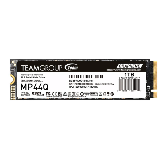 【Team 十銓】MP44Q 2TB M.2 PCIe 4.0 SSD 固態硬碟(讀7400MB ; 寫6500MB) 歷史價格詳細信息