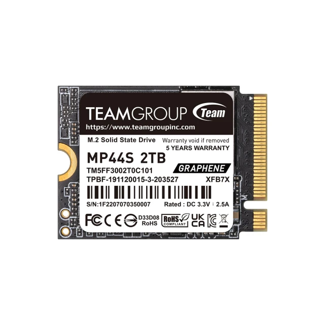 TEAM M.2-2230 PCI-E Gen4x4 MP44S 1TB、2TB固態硬碟 歷史價格詳細信息