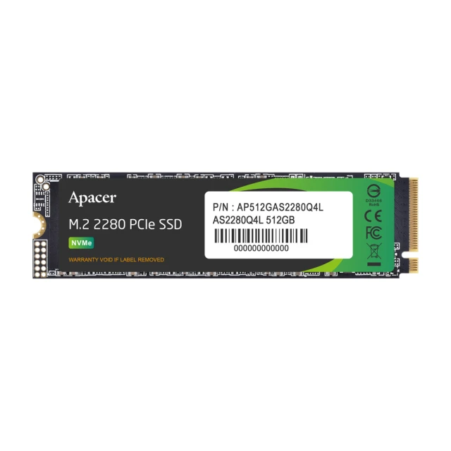 Apacer 宇瞻 AS2280Q4U 1TB M.2 PCIe 4.0 SSD (附散熱片) 歷史價格詳細信息