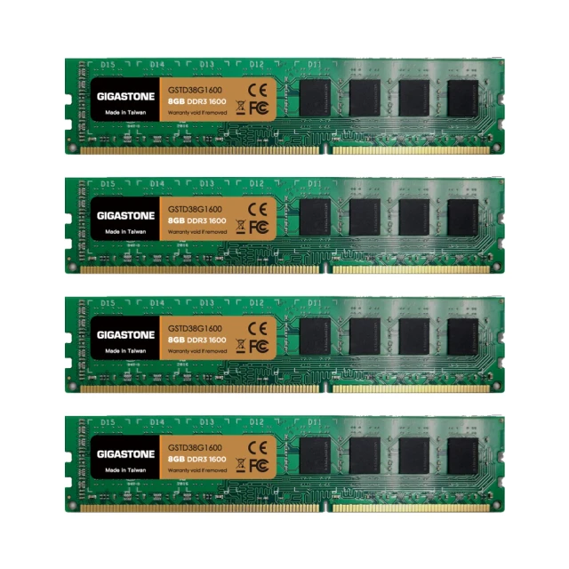 GIGASTONE DDR3 1600MHz 8GB 桌上型記憶體 4入組 歷史價格詳細信息