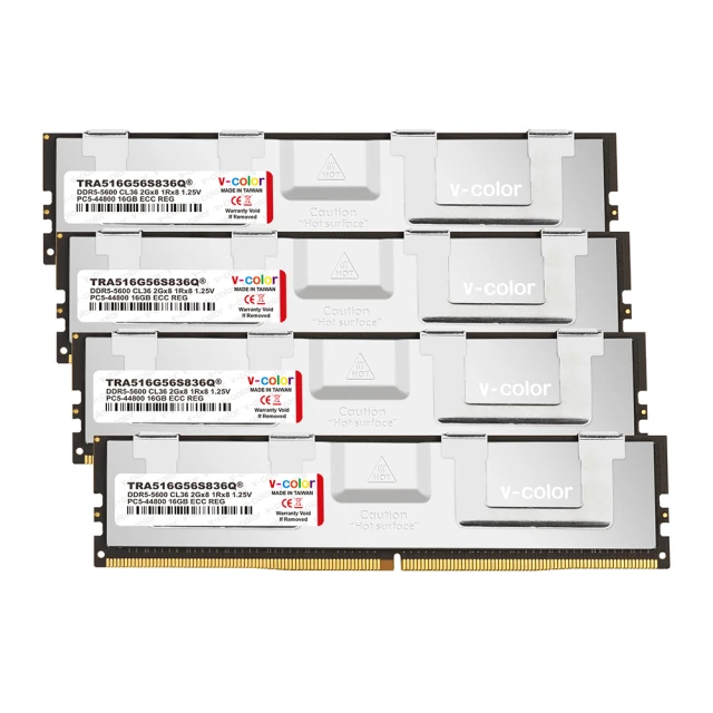 v-color 全何 DDR5 5600 64GB (16GB*4) R-DIMM 工作站/伺服器專用記憶體 歷史價格詳細信息