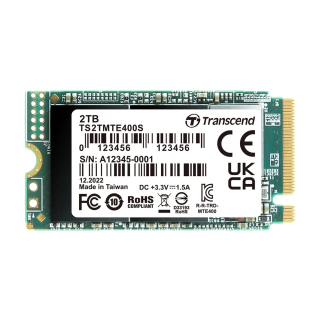Transcend 創見 MTE400S 2TB M.2 2242 PCIe Gen3x4 SSD固態硬碟(TS2TMTE400S) 歷史價格詳細信息