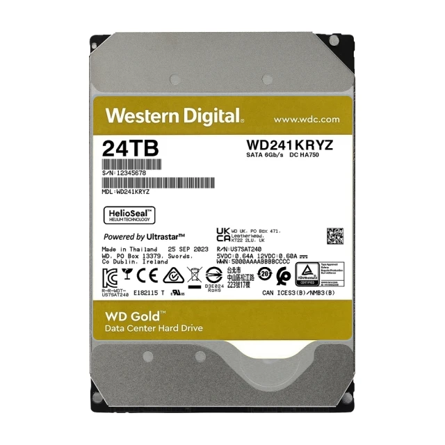 WD 威騰 WD221KRYZ 金標 22TB 3.5吋企業級硬碟 歷史價格詳細信息