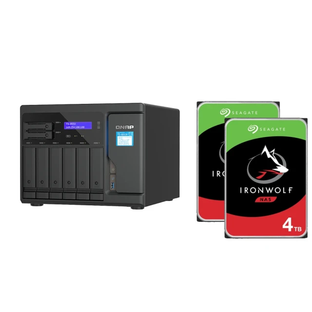 【QNAP 威聯通】搭希捷 4TB x2 ★ TS-873A-8G 8Bay NAS 網路儲存伺服器 歷史價格詳細信息