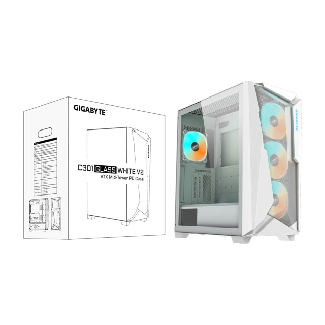 技嘉GIGABYTE C301 GLASS V2 中塔式電競機殼 歷史價格詳細信息