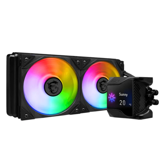 【MSI 微星】 MPG CORELIQUID K360 一體式水冷 散熱器360 水冷排 2.4” 客製化 LCD 歷史價格詳細信息