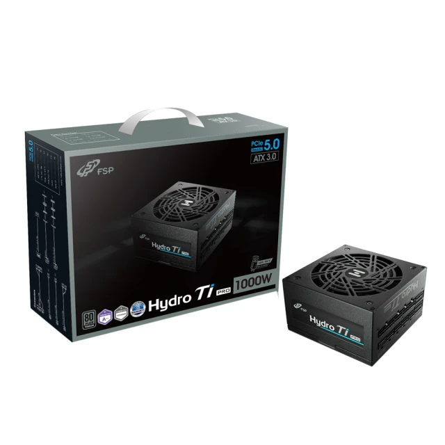 FSP 全漢 HTI-1000M / Hydro Ti PRO 1000W  80PLUS 鈦金牌 PCIe5.0 全模組 電源供應器 歷史價格詳細信息