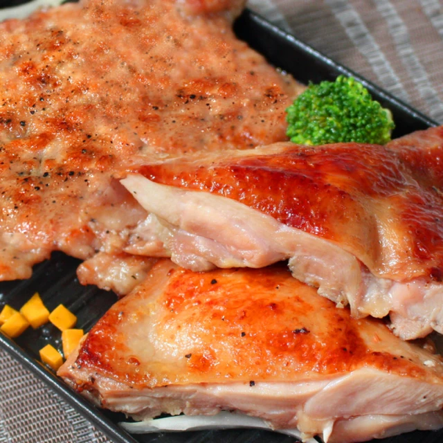 【金園排骨】小幸福雙饗(厚切排骨(200g±5%)5片+金饌雞腿(240g±5%)5片) 歷史價格詳細信息