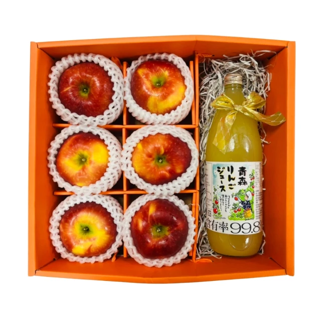 【RealShop】青森名月蘋果8顆＋日本蜜富士8顆 共16顆/5kg±10%x1盒(28-32粒頭 真食材本舖) 歷史價格詳細信息