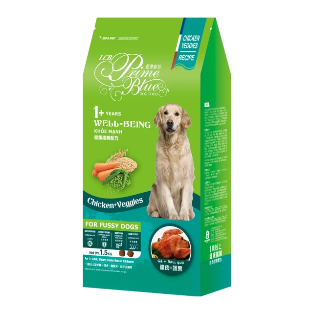 【LCB藍帶廚坊】健康挑嘴狗 1.5kg x 2包 牛肉蔬果配方 歷史價格詳細信息