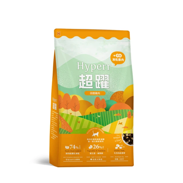 Hyperr超躍 單一雞肉2kg 貓咪 無穀飼料+凍乾 歷史價格詳細信息