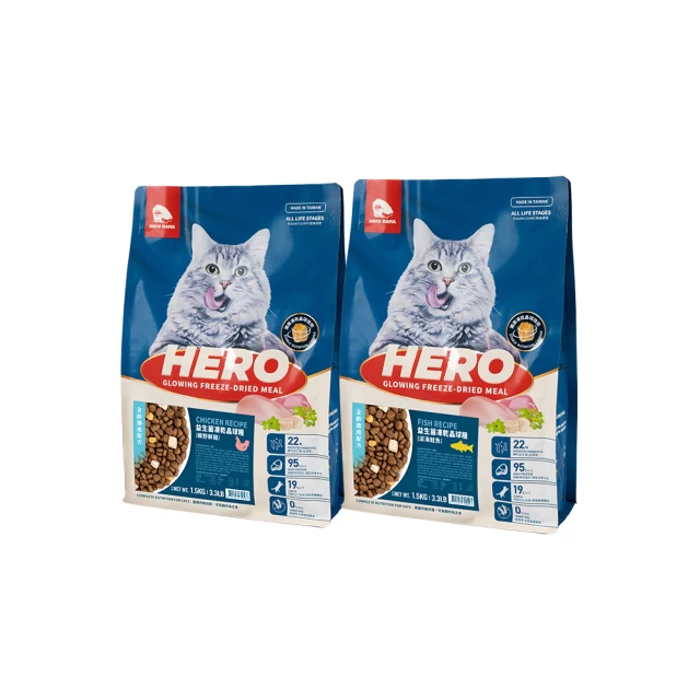 HeroMama 益生菌凍乾晶球糧 1.2Kg-4.5kg 成貓/幼貓 機能/全齡 台灣製 凍乾糧 貓飼料 歷史價格詳細信息