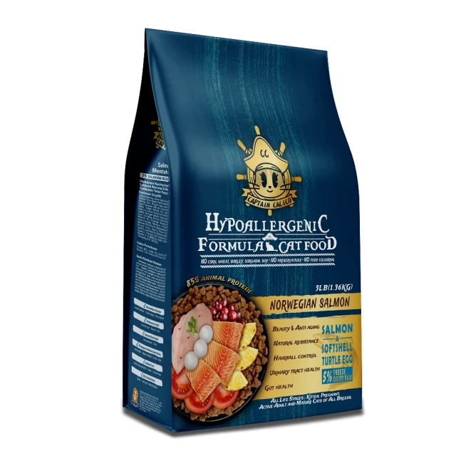 小花貓隊長低敏凍乾貓糧 貓飼料 -鮭魚+雙鮮凍乾(鮭魚+鱉蛋) 10LB(4.5kg) - 全齡貓 歷史價格詳細信息