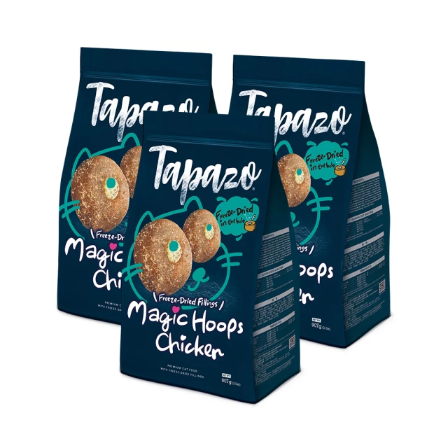 【TAPAZO 特百滋】凍乾填心糧-成幼貓低敏鮮雞配方 2磅x3包組(貓飼料 貓乾糧 成貓 幼貓 低敏) 歷史價格詳細信息