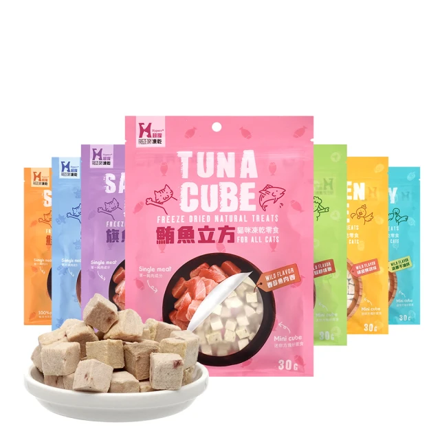 【Hyperr 超躍】立方凍乾零食 全口味-單件 口味任選(寵物零食/貓零食/原肉零食/冷凍乾燥) 歷史價格詳細信息