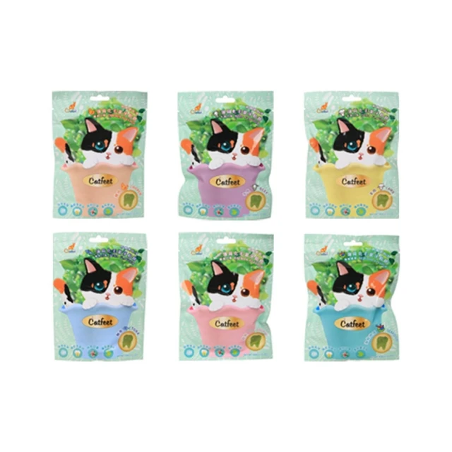 【CatFeet】呼嚕愛乾淨-薄荷化毛潔牙餡餅 60g*12包組(貓零食) 歷史價格詳細信息