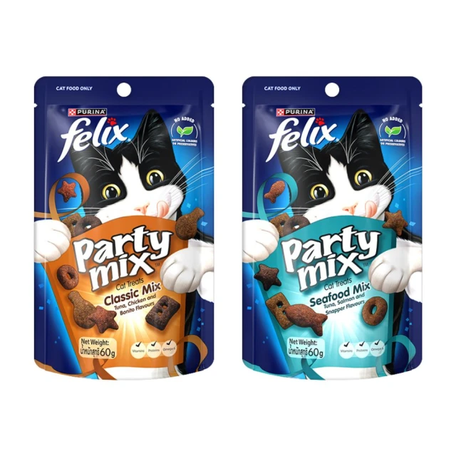Felix Party Mix 菲力貓 貓脆餅 香酥捲貓脆餅 貓餡餅 貓餅乾 50~60g【三個寶】 歷史價格詳細信息