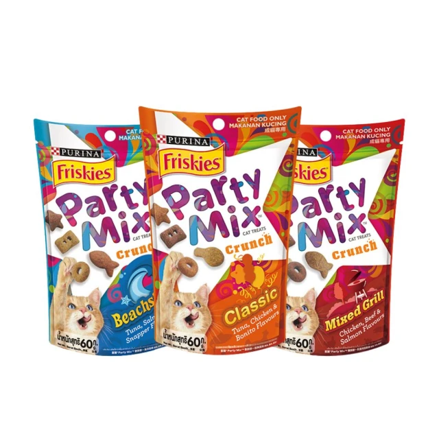 【Friskies喜躍】Party Mix香酥餅-60克X12包 歷史價格詳細信息