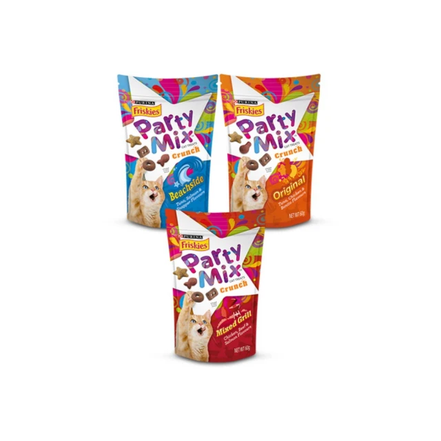 Friskies 喜躍 Party Mix 香酥餅 60g 多種口味可選【無敵寵物生活館】 歷史價格詳細信息