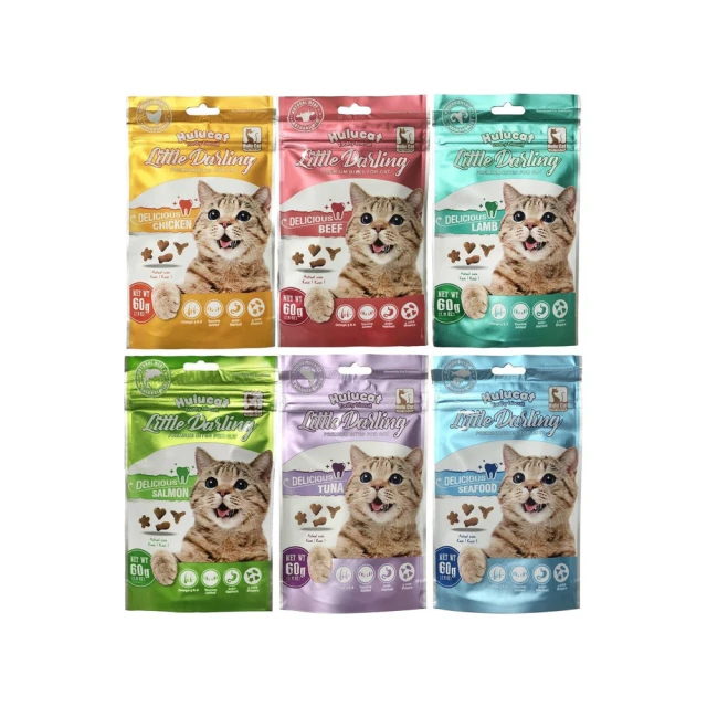 Hulucat卡滋化毛潔牙餅 60g (雞肉/牛肉/羊肉/鮭魚/鮪魚/海鮮)《XinWei》 歷史價格詳細信息