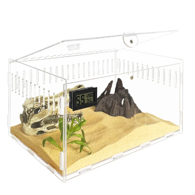 壓克力爬寵飼養箱 高透明觀察箱 40x25x20cm 寵物飼養箱 烏龜缸 生態缸 烏龜蜥蜴爬蟲 歷史價格詳細信息
