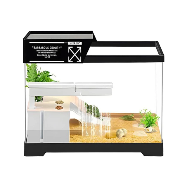 烏龜缸烏龜飼養缸家用曬臺造景別墅龜箱專用過濾循環一體養烏龜缸 歷史價格詳細信息