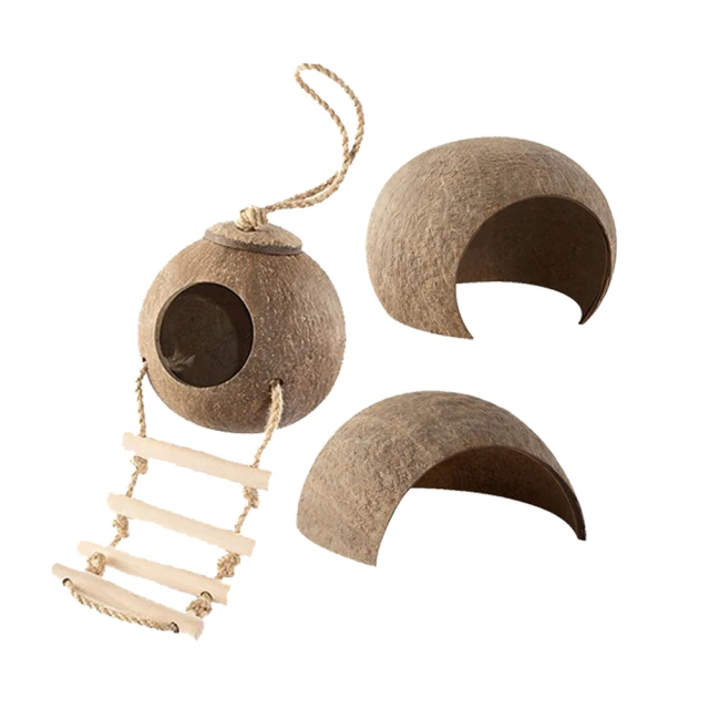 倉鼠椰殼窩 倉鼠椰殼  倉鼠窩 小寵倉鼠窩 椰子殼睡窩 躲避屋 房子蜜袋鼯 金絲熊 保暖倉鼠造景 玩具用品 椰子窩 佳恩 歷史價格詳細信息