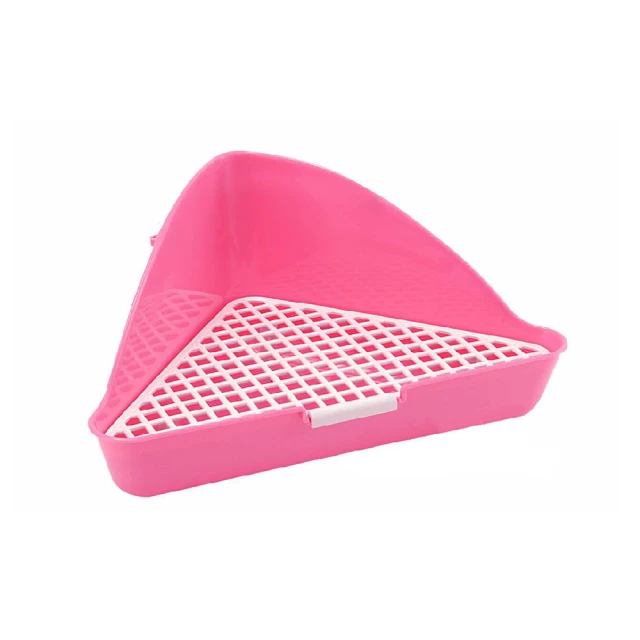 兔子廁所三角防掀翻兔子廁所方形雙固定方廁龍貓豚鼠便盆寵物廁所~定金 歷史價格詳細信息