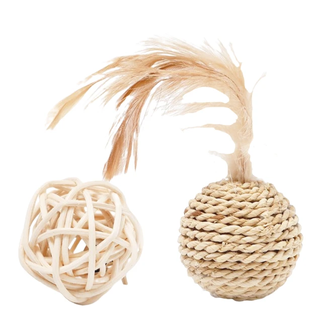 劍麻球貓咪玩具自嗨解悶神器逗貓棒磨牙麻繩發聲球耐咬幼貓狗用品 歷史價格詳細信息