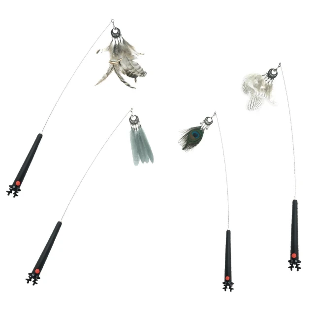 Amy Carol 逗貓棒系列 彈簧花羽/鋼絲單羽系列 (隨機出貨) 吸引貓咪玩耍的樂趣 貓用玩具『WANG』 歷史價格詳細信息