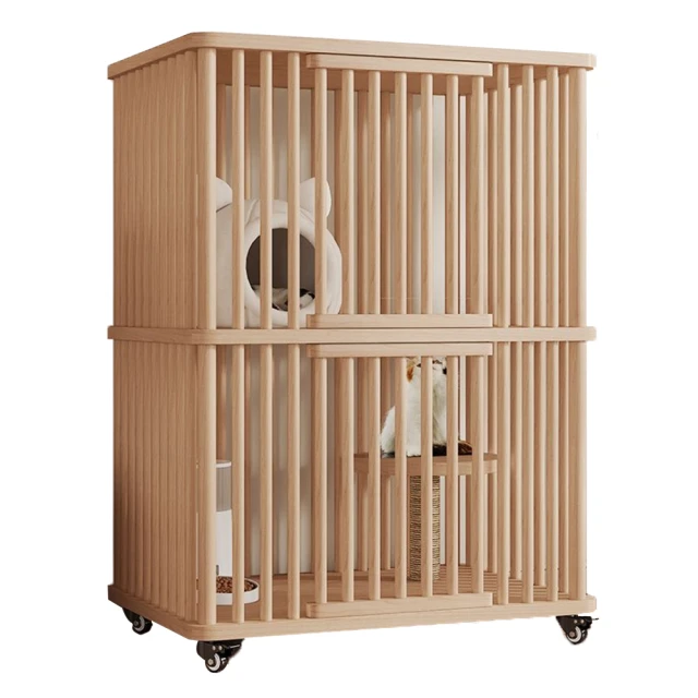 寵物貓別墅 雙層木質貓咪別墅 貓跳台 寵物窩 實木寵物窩 歷史價格詳細信息