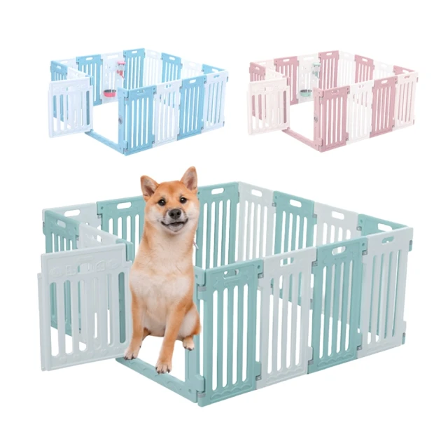 【大聯萌】寵物圍欄中小型犬室內家用柵欄加高款65公分(17片裝自由組合3色可選) 歷史價格詳細信息