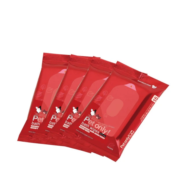 即期品【bonbonpet 蹦蹦跳】寵物濕紙巾 無香隨身包15抽x4包組 有效期:2025/6/20(台灣製/潤澤保濕/清潔) 歷史價格詳細信息