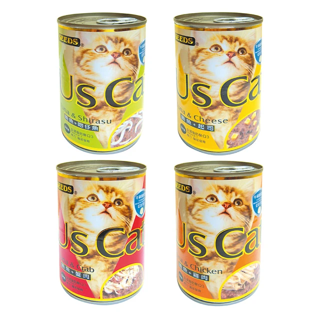 SEEDS Us Cat 愛貓餐罐400g 大份量貓罐 貓咪罐頭 貓咪副食罐 貓咪餐罐【三個寶】 尚未有評價 0 已售 歷史價格詳細信息
