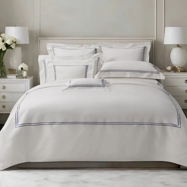 【Charisma】500織埃及長纖細棉蕾絲四件式被套床包組-曦月(特大) 歷史價格詳細信息