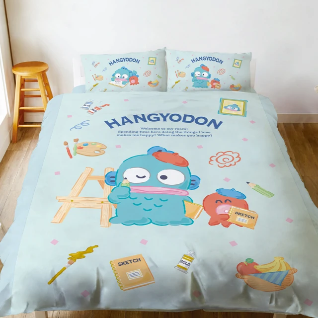 卡通人魚漢頓醜魚睡衣女春秋長袖純棉套裝日系ins風可愛居家服男 歷史價格詳細信息