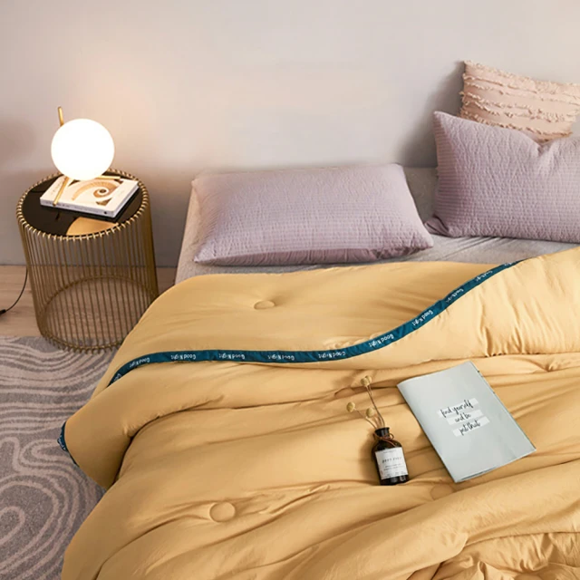 BELLE VIE 時尚撞色風格包邊 可水洗羽絲絨冬被 (150x200cm) 多色任選 歷史價格詳細信息