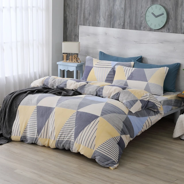 【DESMOND 岱思夢】法蘭絨兩用毯被床包組 多款任選(單人 雙人 加大 均一價) 歷史價格詳細信息