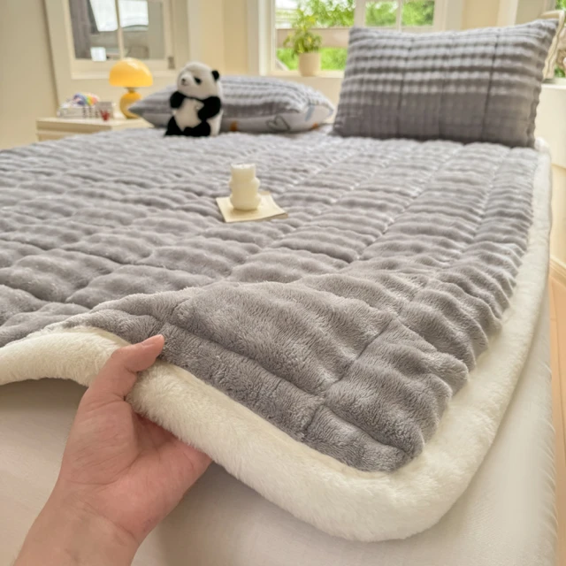 【寢聚 Sleep Club】莫蘭迪色系 塔芙絨床墊枕套組-雙人/加大任選(塔芙絨 法蘭絨 保暖墊 床墊  床包 暖墊) 歷史價格詳細信息