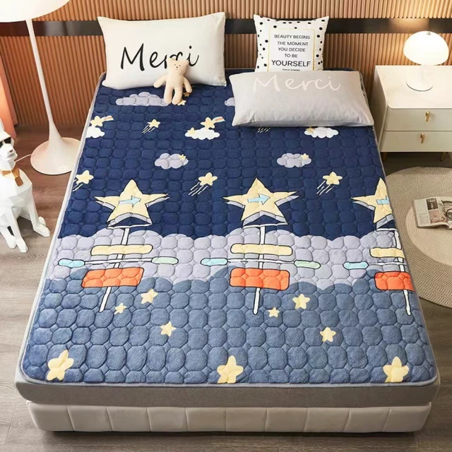 【日式法蘭絨床墊_雙人】防滑床墊 舒適軟床墊 日式床墊 雙人床包 歷史價格詳細信息