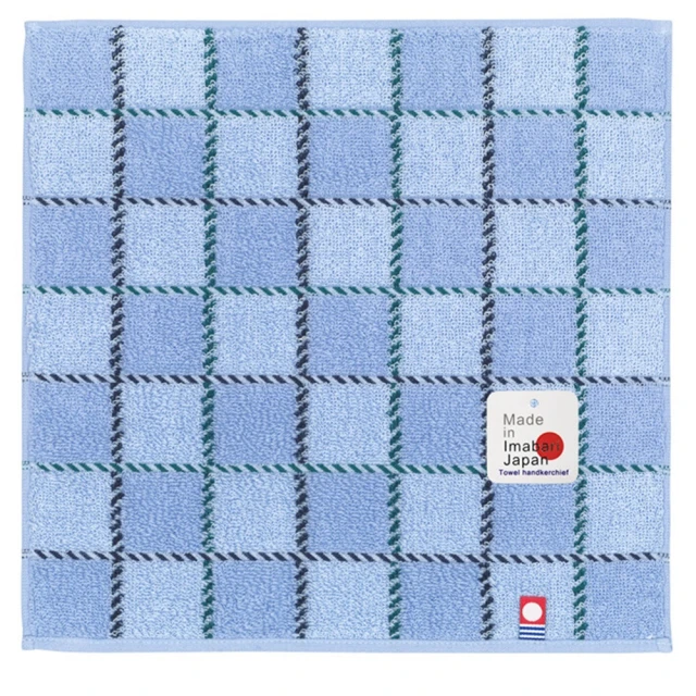 【COMBO!】日本製100%純棉頂級今治認證淺藍色格紋毛巾25 x 25 cm(洗臉毛巾/方巾手帕擦手布) 價格比較,價格查詢,歷史價格詳細信息