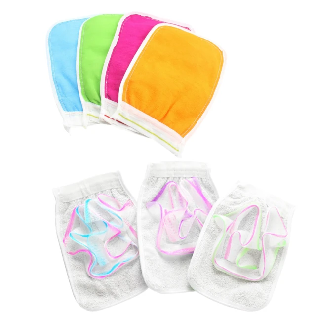 SPA洗澡 泡澡 正反兩用 去角質沐浴手套/搓澡巾-超值3入kiret 歷史價格詳細信息