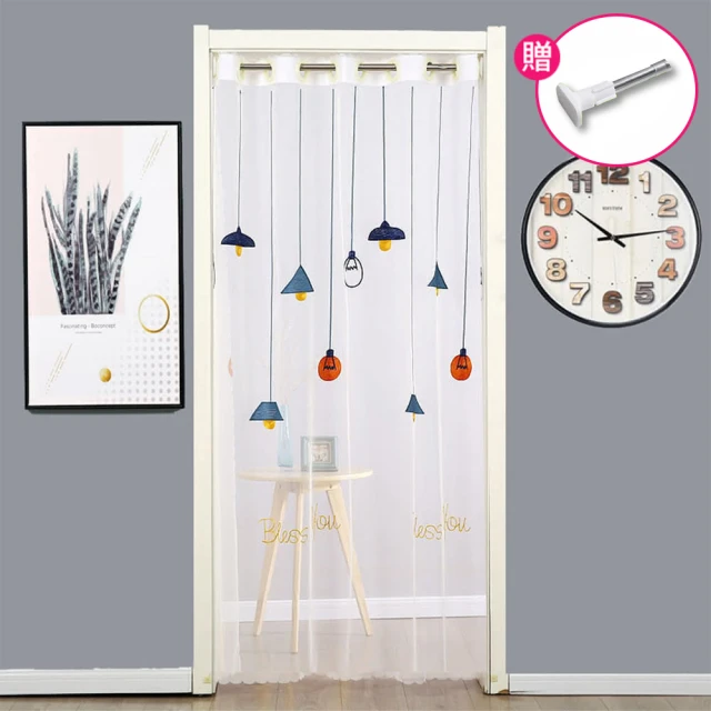 防蚊門簾蕾絲刺繡磁性隔斷簾法式新款高檔免打孔魔術貼自吸紗窗門 歷史價格詳細信息